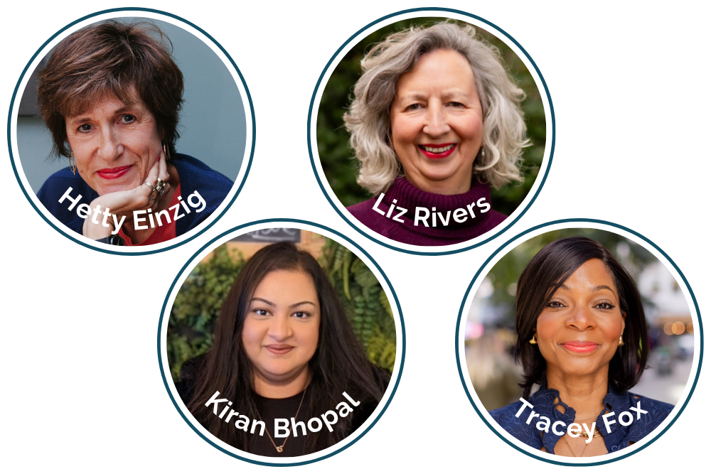 Hetty Einzig, Liz Rivers, Kiran Bhopal, Tracey Fox